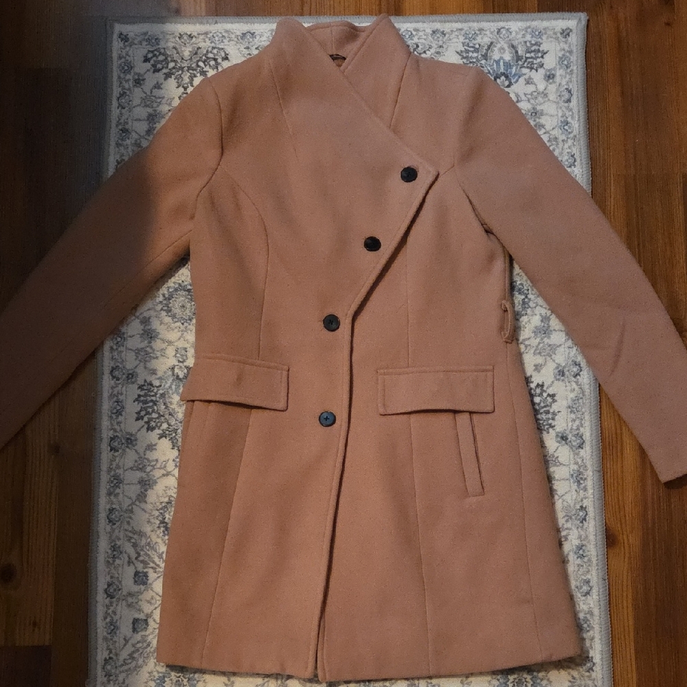 vero moda | camel color double breasted coat